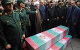 با حضور استاندار گیلان و فرماندار رشت انجام شد؛ شور فاطمی مردم رشت درتشییع 9 شهید گمنام و مدافع امنیت