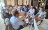 جلسه هم‌اندیشی مدیران شركت توزیع نیروی برق استان گیلان با رئیس بسیج اصناف و روسای اتحادیه های صنفی مركز استان برگزار شد