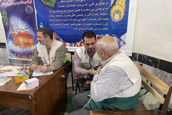 ایستگاه سلامت در مصلی تالش به مناسبت هفته دفاع مقدس و روز جهانی قلب