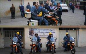 طی مراسمی در امور توزیع برق منطقه یک رشت آغاز فعالیت ناوگان موتوری فوریت های برق شركت توزیع برق گیلان