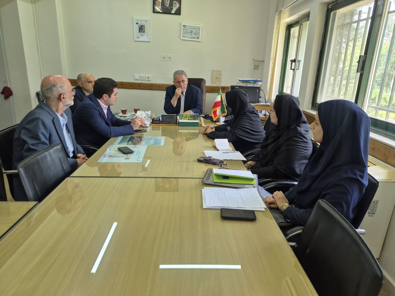 بازدید مدیران ارشد دانشگاه علوم پزشکی گیلان از بیمارستان امام حسن مجتبی(ع) فومن