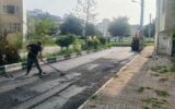 اتمام عملیات پخش آسفالت مسیر نارون ۲ در خیابان باهنر رشت