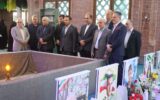 ادای احترام دبیر هیئت عالی گزینش کشور به مقام شامخ شهدای رشت