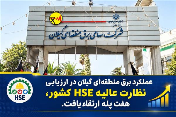 در ارزیابی و نظارت عالیه سال ۱۴۰۳ دفتر بهام شرکت توانیر: عملكرد برق منطقهای گیلان در ارزیابی نظارت عالیه HSE كشور ۷ پله ارتقا یافت در ارزیابی و نظارت عالیه سال ۱۴۰۳ دفتر بهام شرکت توانیر: عملكرد برق منطقهای گیلان در ارزیابی نظارت عالیه HSE كشور ۷ پله ارتقا یافت